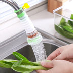 Faucet sprayer attachment in action, demonstrating its versatile functionality.