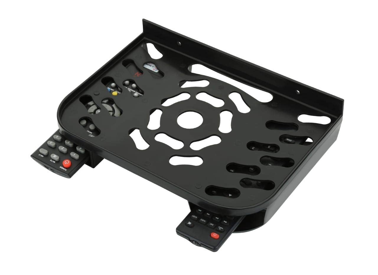 Modern wall mount stand for cable boxes, blending seamlessly into home decor.