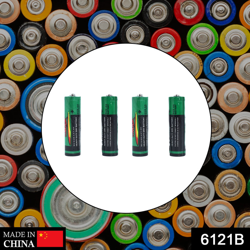 RaceCore AA Alkaline Batteries shown in a device, highlighting their non-rechargeable nature.
