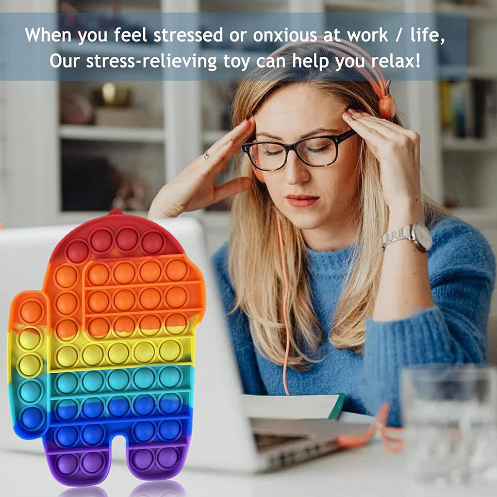 Among Us themed fidget toy, promoting relaxation and focus.