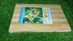 Smooth, easy-to-clean surface of the natural wood cutting board.