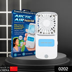 Close-up of the portable personal air cooler showing its sleek design and neck strap.