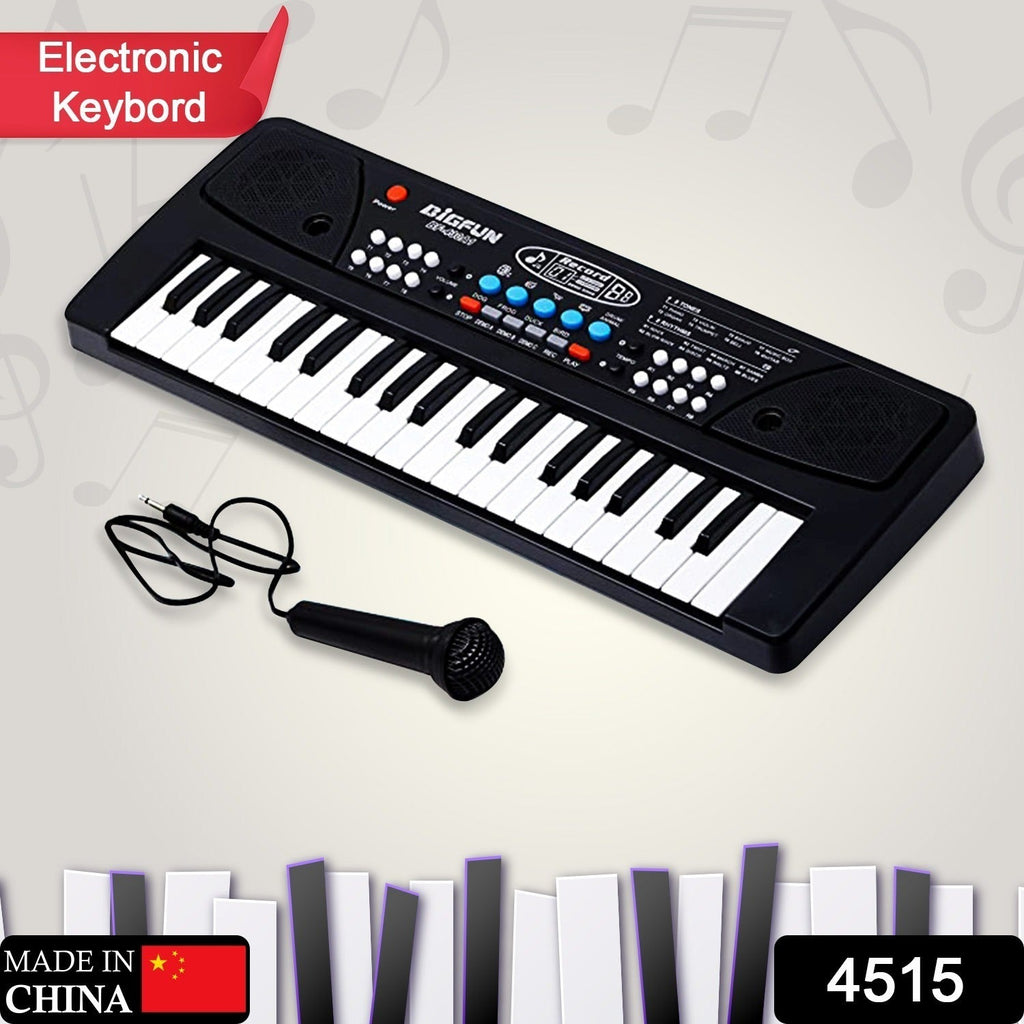 Little Learners kids musical keyboard with included microphone.