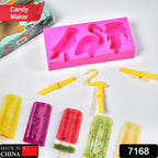 Child enjoying a freshly made ice pop from the reusable ice candy mould maker.