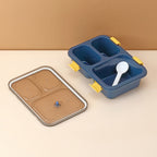 Secure snap-on lid ensuring the kids' meal prep container stays closed.