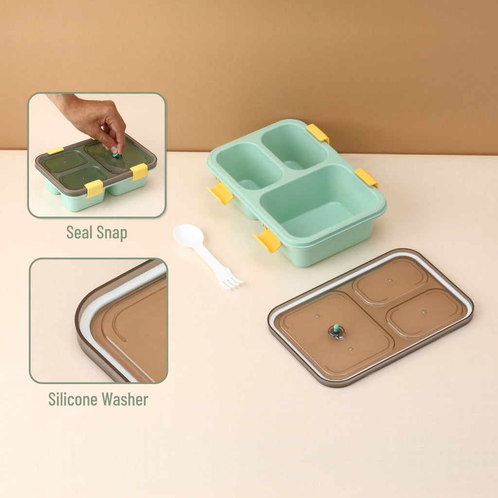 A kids lunch box placed on a table, ready for a school day.
