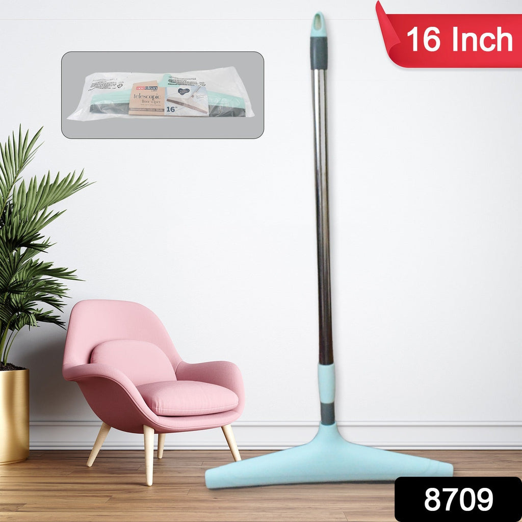 A person using the Ganesh telescopic floor wiper for effective home cleaning.
