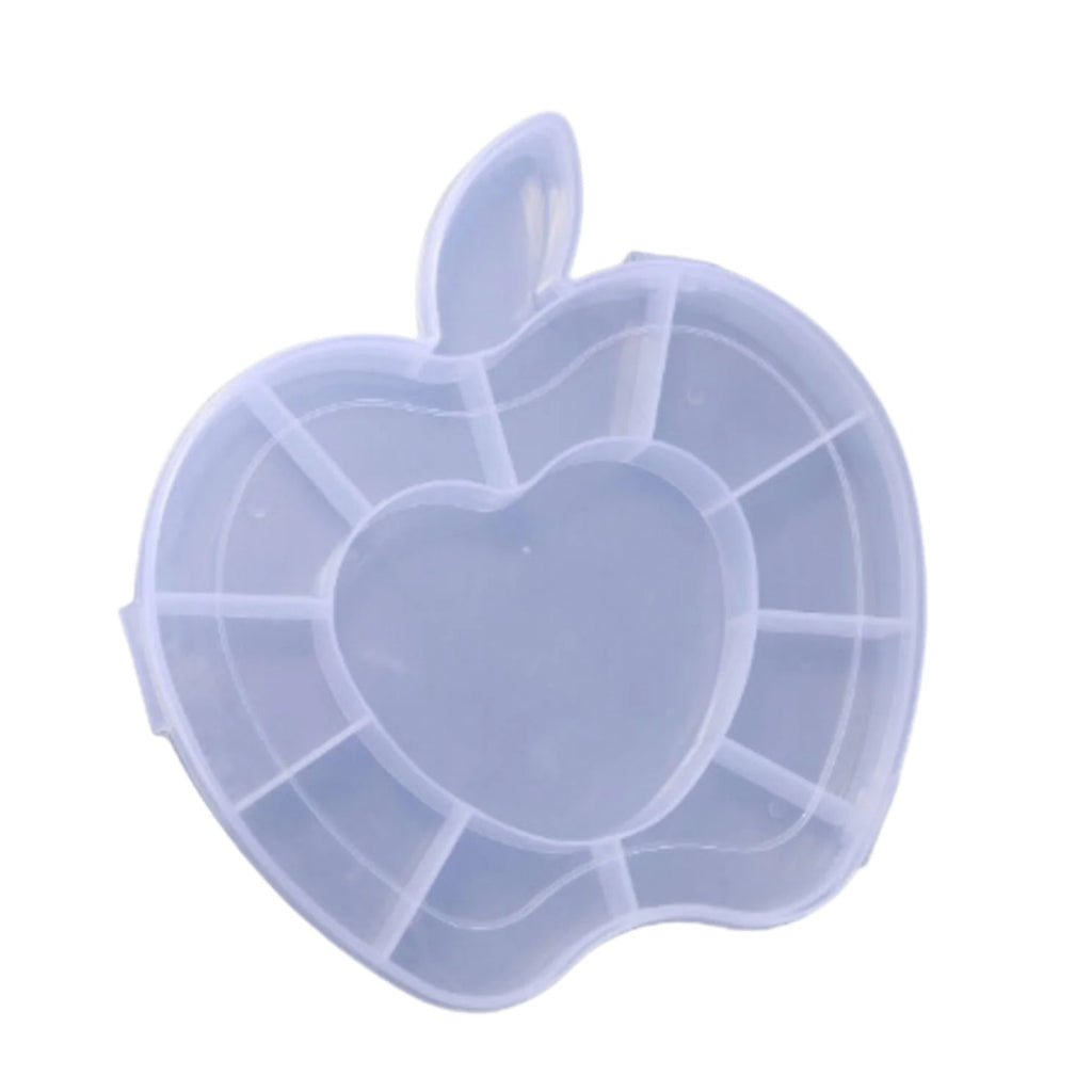 Clear apple-shaped jewellery cabinet for small objects