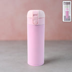 350ml stainless steel vacuum water bottle with flip lock lid for travel