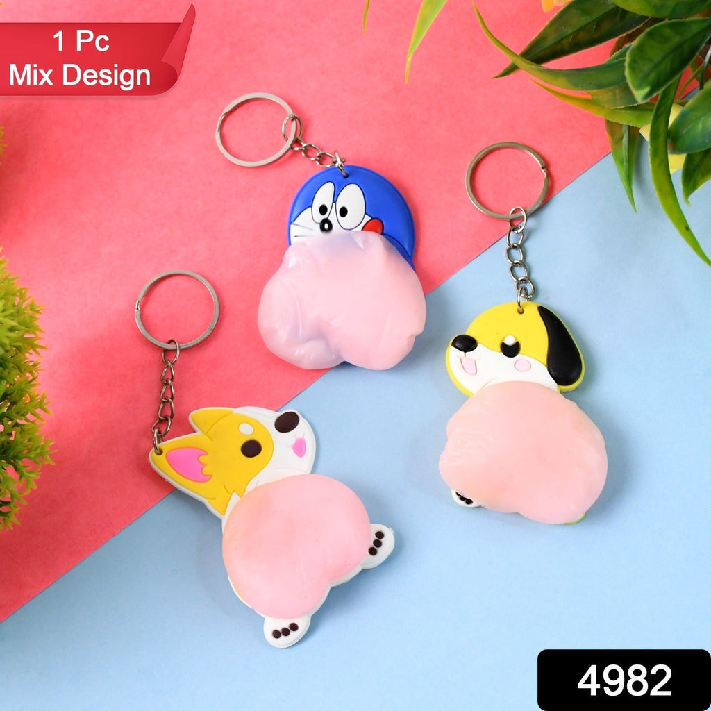 Chibi Zoo Charm clip on animal keychain in bright playful design