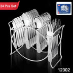 Daily use stainless steel cutlery set ideal for home dining