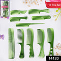 Multipurpose hair comb set with assorted plastic combs for styling and grooming