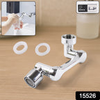 Tap adapter for water saving with adjustable faucet extension