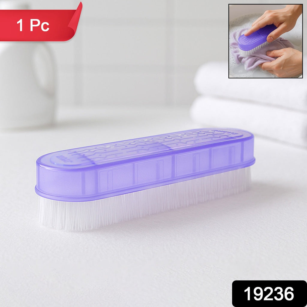 Laundry brush cleaning clothes and shoes with nylon bristles