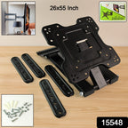 Heavy duty cantilever arm of TV wall mount allowing swivel and tilt adjustments