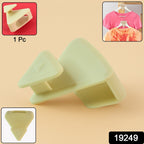 Set of plastic hanger connector hooks organizing multiple hangers in a closet