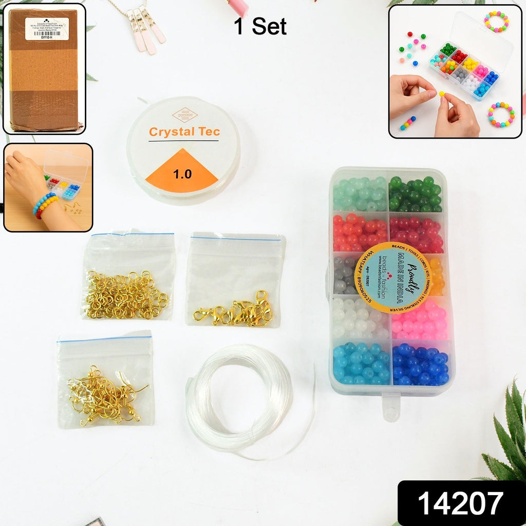 DIY Jewellery Making Kit showing vibrant beads for crafting jewelry like bracelets and necklaces