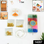DIY Jewellery Making Kit showing vibrant beads for crafting jewelry like bracelets and necklaces