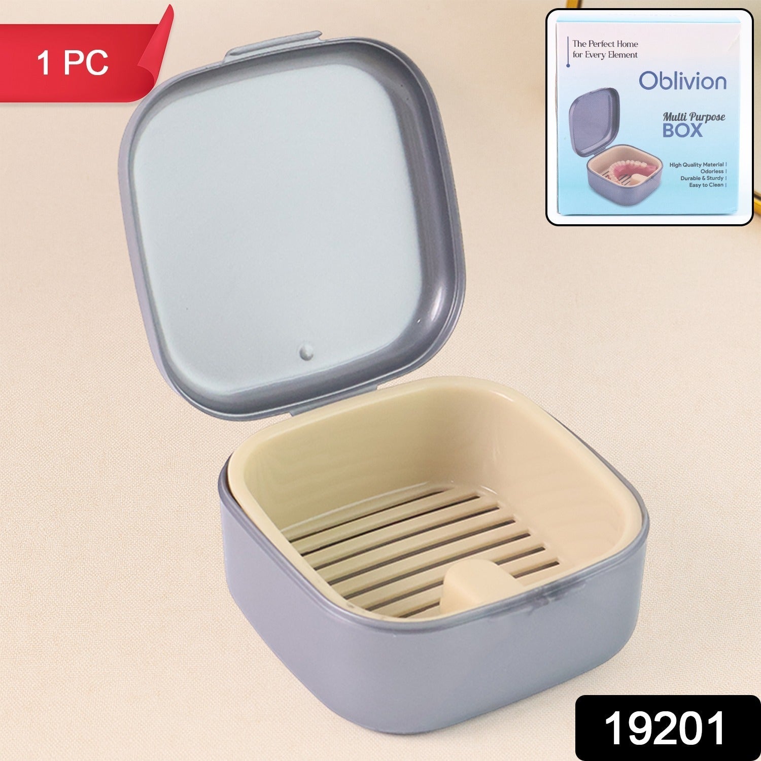 Compact Oblivion Teeth Organizer Box ideal for storing retainers and aligners