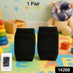 Winter-ready black wool knit knee warmers for toddlers providing warmth and support