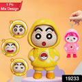 Mixed colour Face Changing Keychain showing its three different expressions.