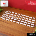 50 pieces of 8mm nail cable clips for organised wire management