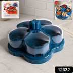 Elegant lotus design snack storage box ideal for dry fruits and nuts