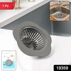 Single piece plastic sink strainer fitting standard kitchen and bathroom drains