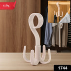 Strong adhesive-free hook hanger showing its easy hanging feature