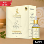 Video showcasing application of Nabhi Oil for digestion and detox benefits