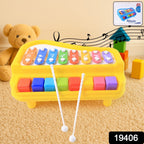 Multi-function musical toy piano with vibrant keys for toddlers