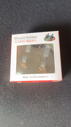Dashboard mobile phone stand with hidden parking number plate display