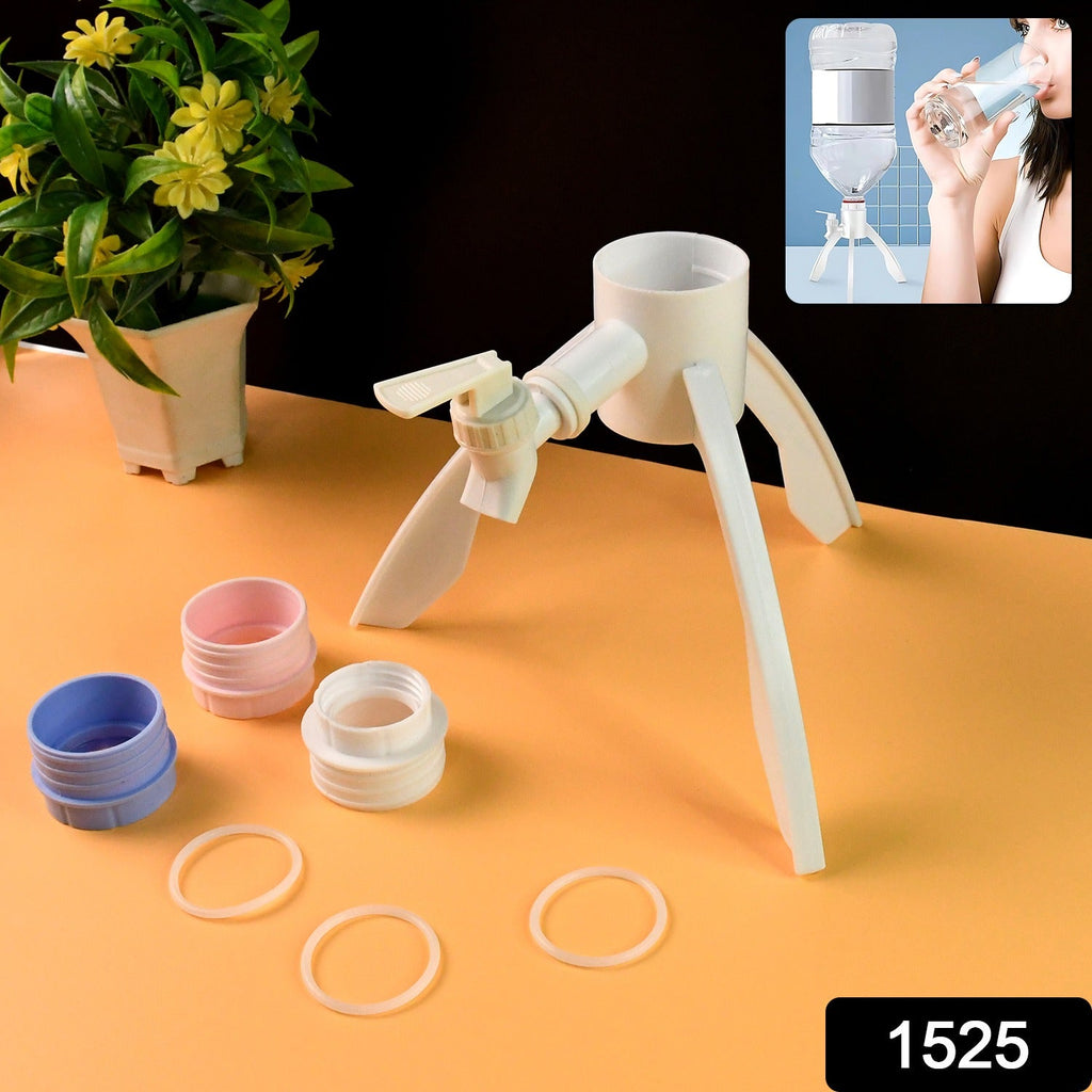 Foldable water dispenser stand set suitable for kitchen and office hydration