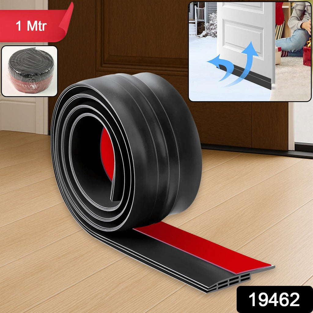 Multi-purpose silicone door bottom seal strip for noise reduction and insulation