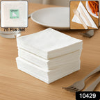 Highly absorbent disposable tissue napkins for dining and parties