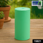 Eco-friendly compostable green corn starch dustbin bags for clean waste disposal.