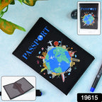 Modern world map design passport cover for frequent travelers