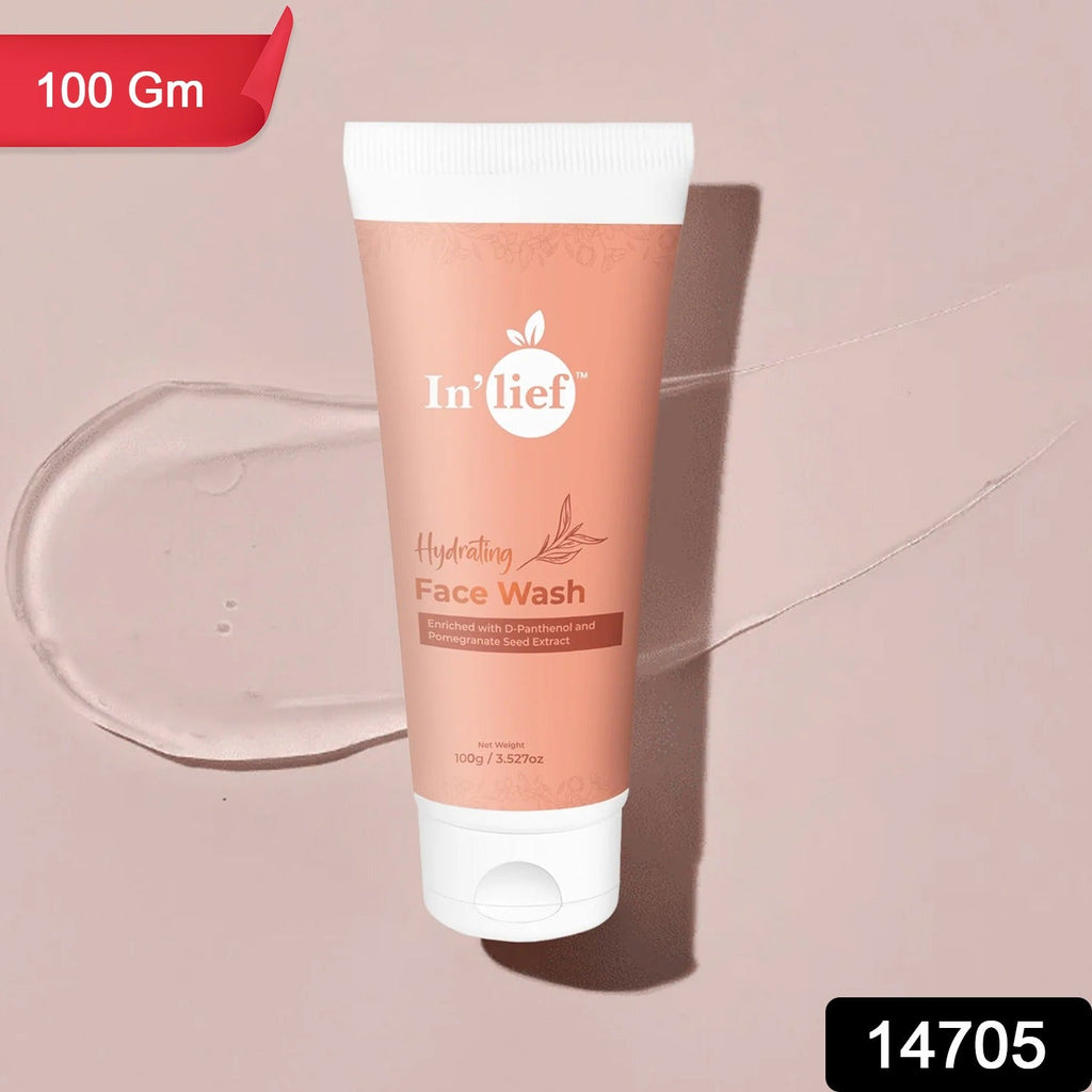 Close-up of In'lief hydrating and refreshing face wash texture