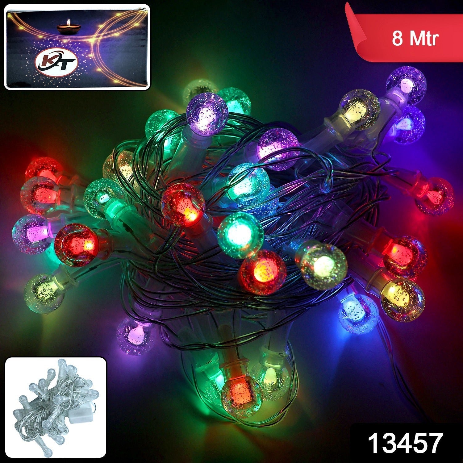 Multicolor bubble ball LED decorative fairy string lights for home and party decor
