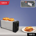 Orbit pop-up toaster in stainless steel, toasting bread in modern kitchen
