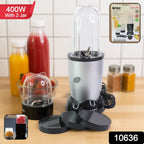Orbit bullet blender with stainless steel blades for smoothies and spice grinding