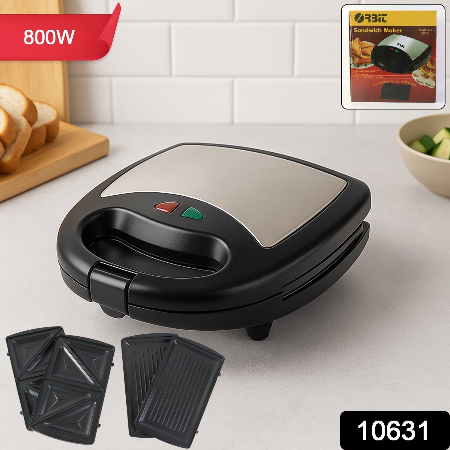 Compact Orbit sandwich maker designed for easy kitchen storage