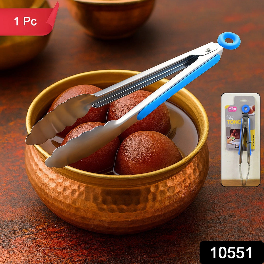 Close-up of chef serving tong suitable for cooking and serving