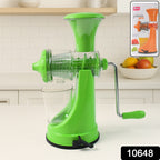 Fruit & vegetable manual hand press juicer in kitchen setting