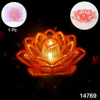 Battery-operated LED candle light for safe festive decor