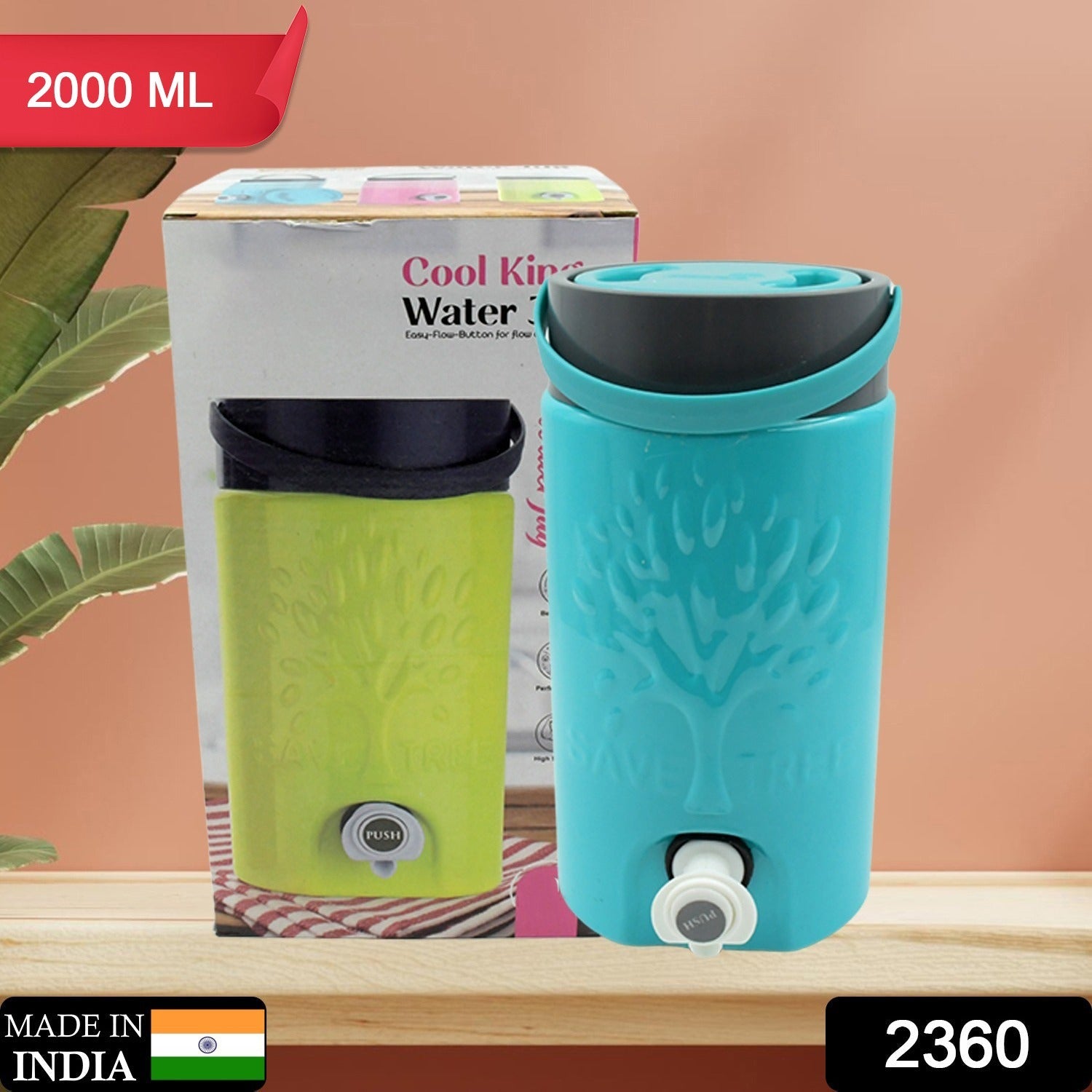 Leakproof insulated jug ideal for travel and home use, keeping drinks cool.