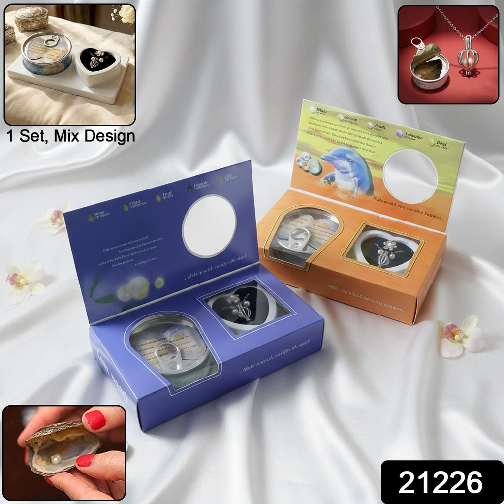Heart-shaped decorative gift box for pearl necklace set