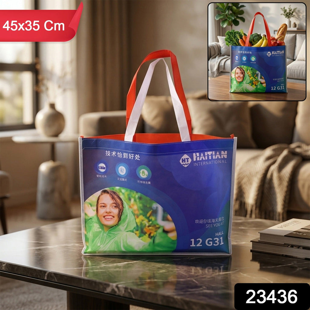 Grocery carry bag made from non-woven fabric