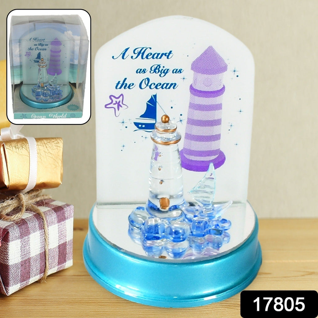 Close-up of the battery-operated cute night light showcasing its soft, changing LED colors.
