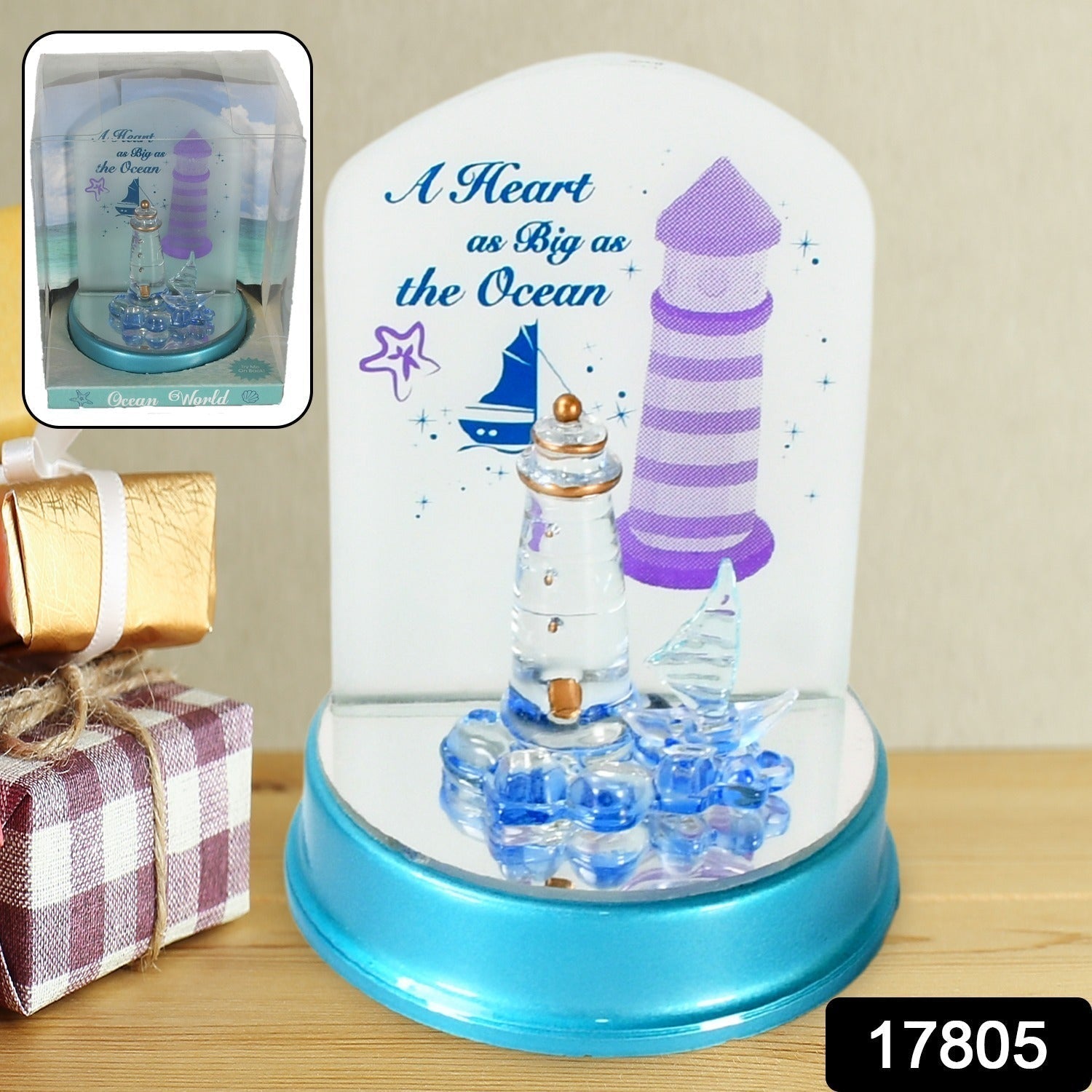 Close-up of the battery-operated cute night light showcasing its soft, changing LED colors.